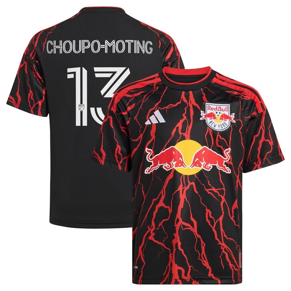 Eric Maxim Choupo-Moting New York Red Bulls adidas Youth 2026 The Rooted Kit Replica Jersey