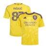 Marco Pašalić Orlando City SC adidas Youth 2026 Sunken Treasure Kit Replica Jersey - Yellow - Front View