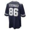 Luke Schoonmaker Dallas Cowboys Nike Team Game Jersey - Navy - Detail View