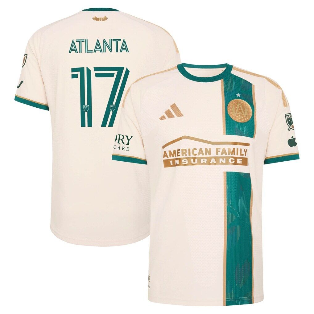 Atlanta United FC adidas 2026 Spirit of ’96 On-Field Authentic Patch Jersey – Tan