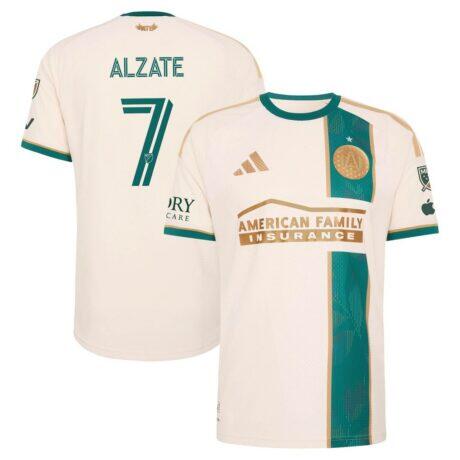 Steven Alzate Atlanta United FC adidas 2026 Spirit of '96 On-Field Authentic Patch Jersey - - Front View