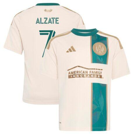 Steven Alzate Atlanta United FC adidas Youth 2026 Spirit of '96 Replica Jersey - - Front View