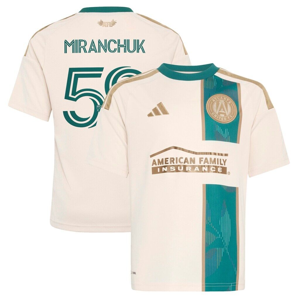 Aleksei Miranchuk Atlanta United FC adidas Youth 2026 Spirit of '96 Replica Jersey - Tan