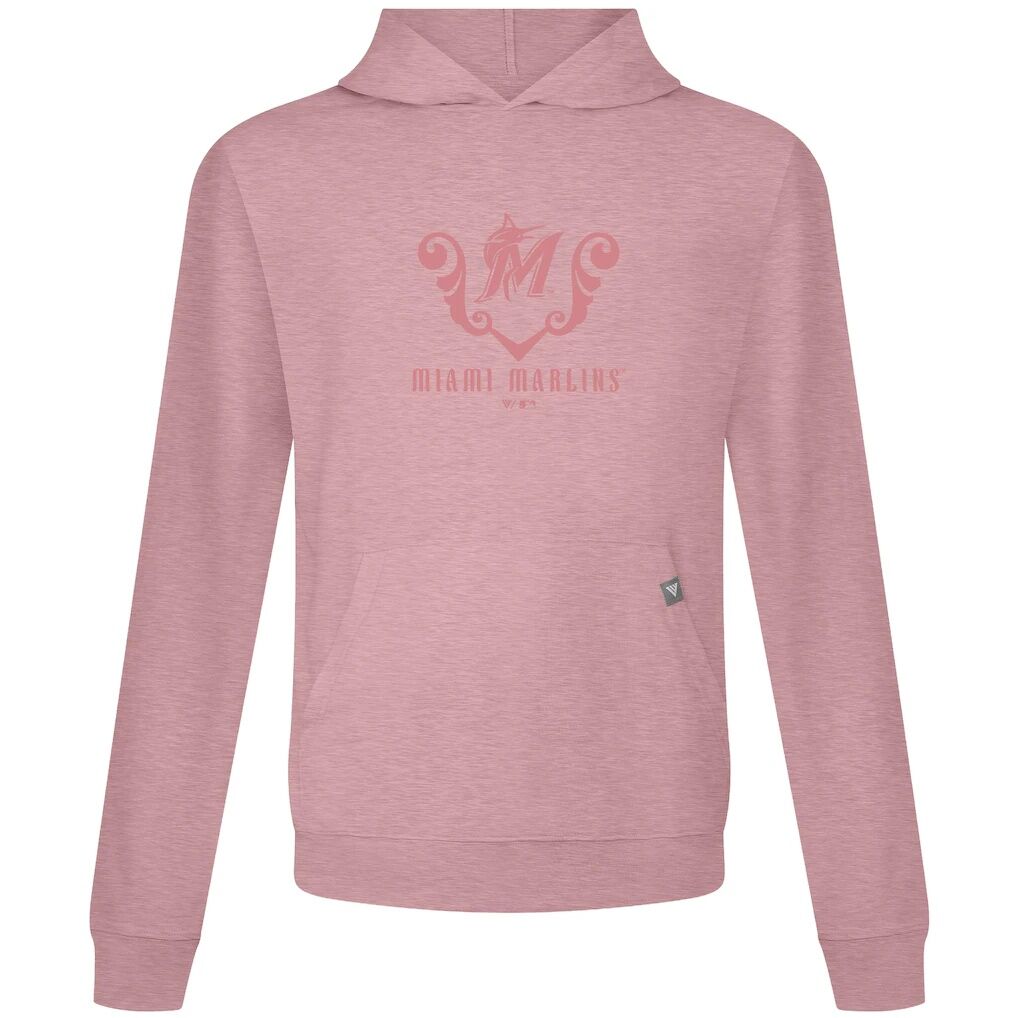Miami Marlins Levelwear Bridal Rose Relay Pullover Hoodie
