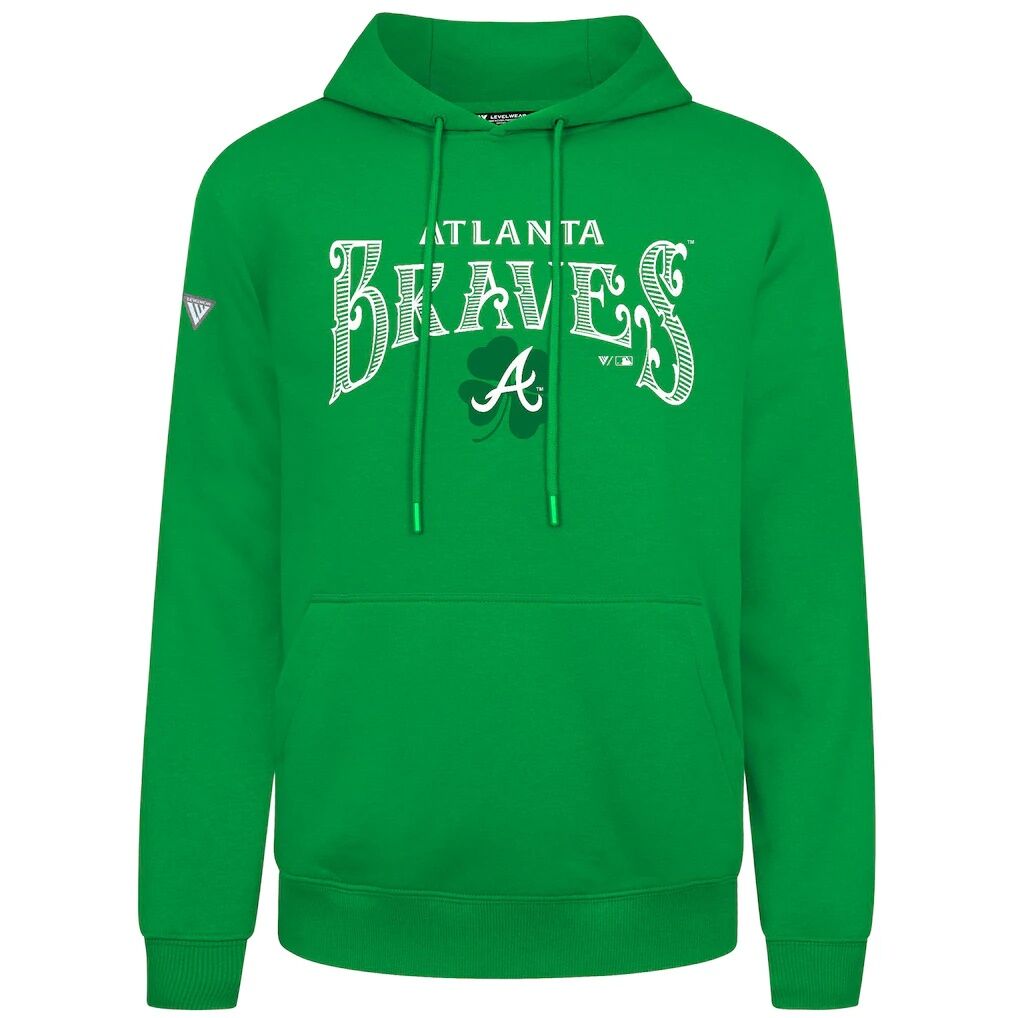 Atlanta Braves Levelwear St. Patrick's Day Podium Hoodie
