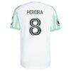 Daniel Pereira Austin FC adidas 2026 The Rooted Kit On-Field Authentic Patch Jersey - White - Detail View