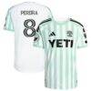 Daniel Pereira Austin FC adidas 2026 The Rooted Kit On-Field Authentic Patch Jersey - White - Front View