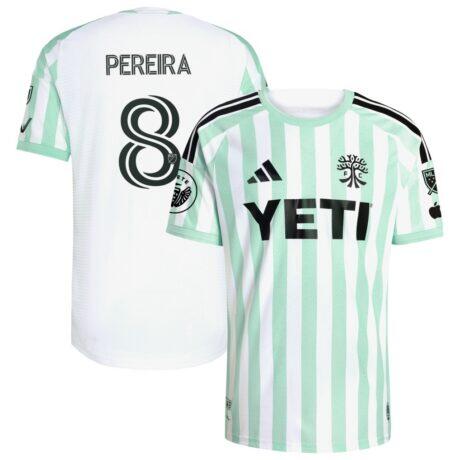 Daniel Pereira Austin FC adidas 2026 The Rooted Kit On-Field Authentic Patch Jersey - White - Front View