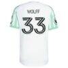 Owen Wolff Austin FC adidas 2026 The Rooted Kit On-Field Authentic Patch Jersey - White - Detail View