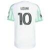 Myrto Uzuni Austin FC adidas 2026 The Rooted Kit On-Field Authentic Patch Jersey - White - Detail View