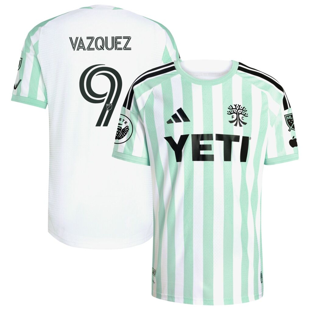 Brandon Vazquez Austin FC adidas  2026 The Rooted Kit On-Field Authentic Patch Jersey