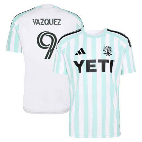 Brandon Vazquez Austin FC adidas 2026 The Rooted Kit Replica Jersey - White - Front View