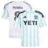 Daniel Pereira Austin FC adidas Youth 2026 The Rooted Kit Replica Jersey - White - Front View