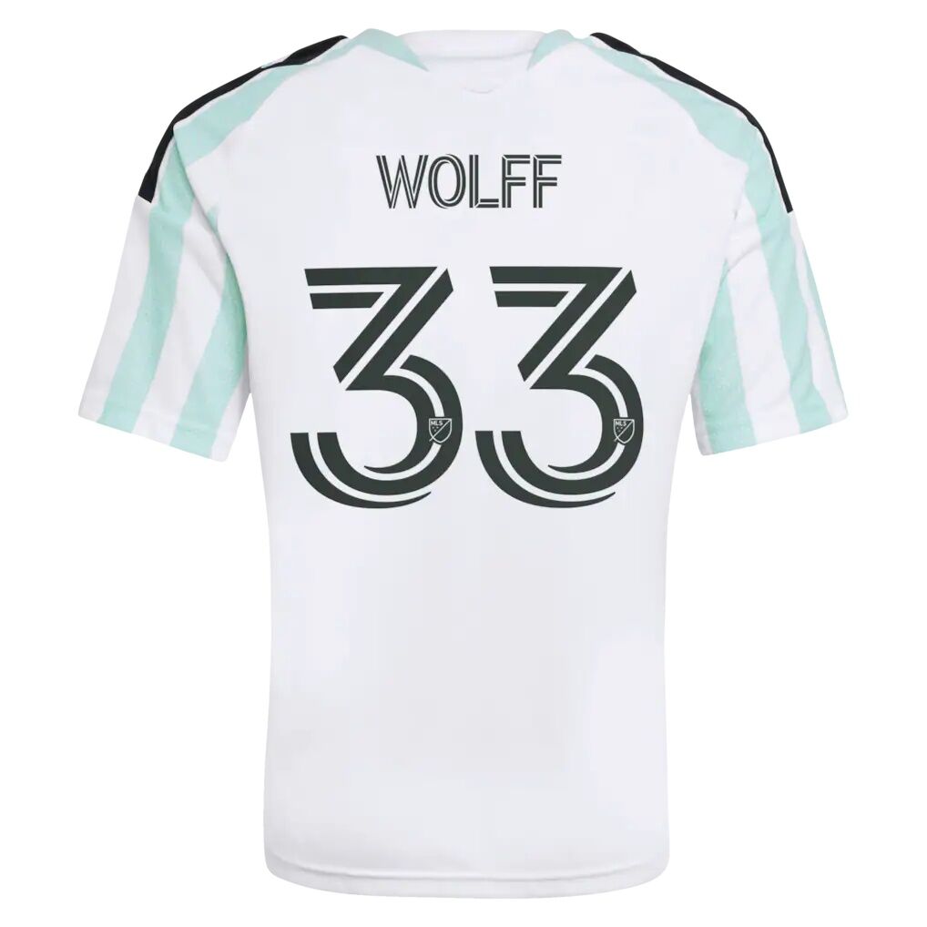 Owen Wolff Austin FC adidas Youth  2026 The Rooted Kit Replica Jersey