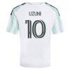 Myrto Uzuni Austin FC adidas Youth 2026 The Rooted Kit Replica Jersey - White - Detail View