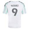 Brandon Vazquez Austin FC adidas Youth 2026 The Rooted Kit Replica Jersey - White - Detail View