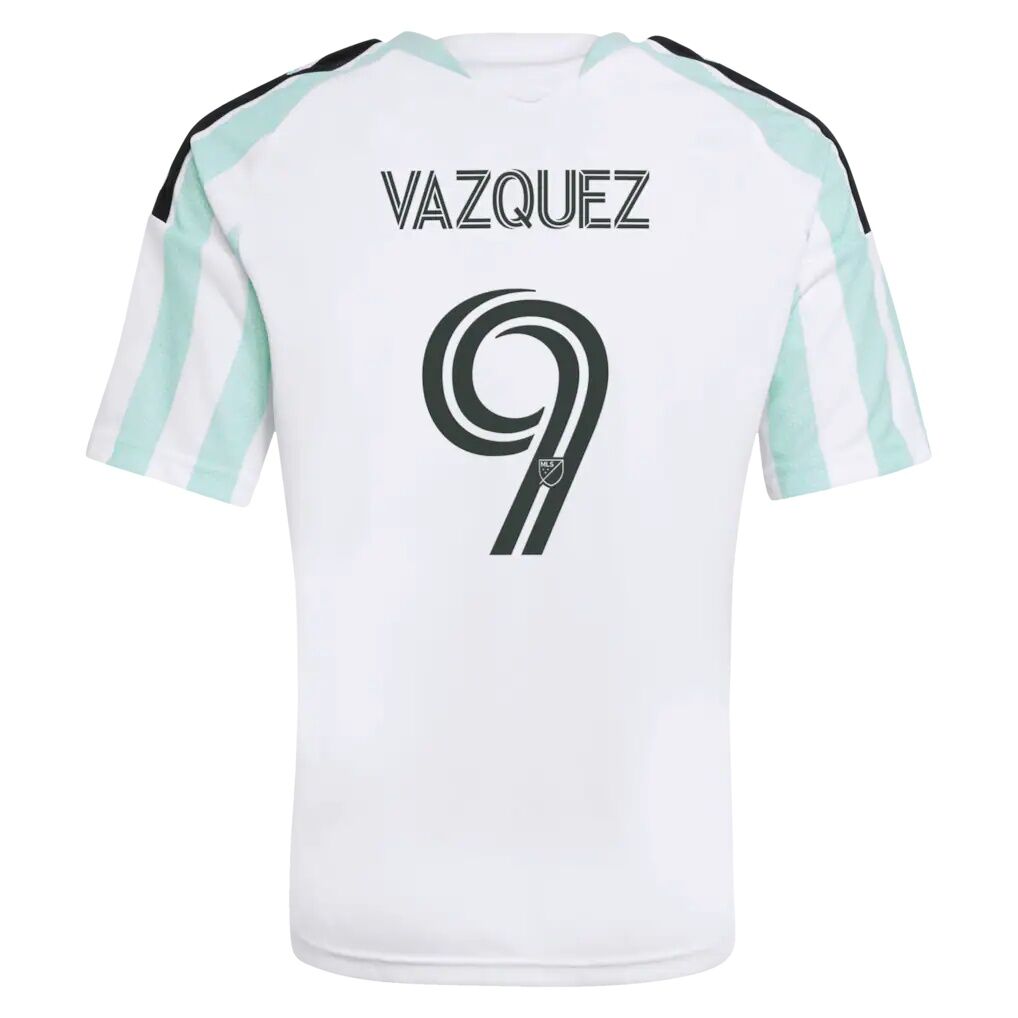 Brandon Vazquez Austin FC adidas Youth  2026 The Rooted Kit Replica Jersey