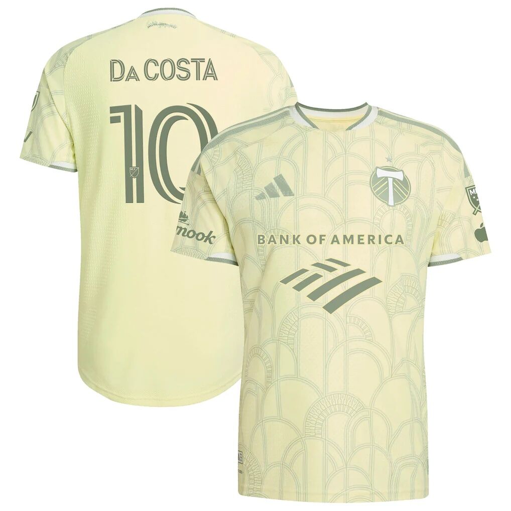 David Da Costa Portland Timbers adidas 2026 Civic Stadium Kit On-Field Authentic Patch Jersey