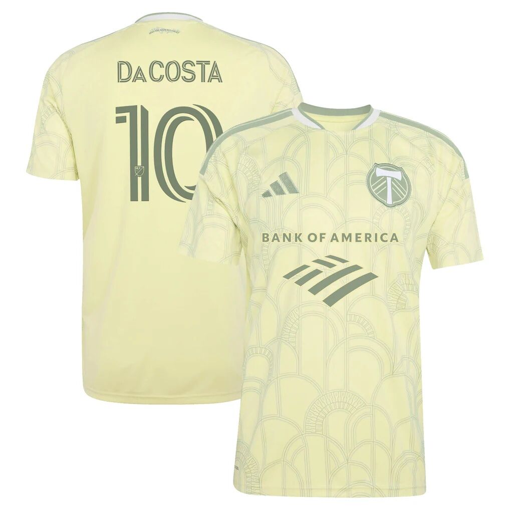 David Da Costa Portland Timbers adidas 2026 Civic Stadium Kit Replica Jersey