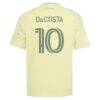 David Da Costa Portland Timbers adidas Youth 2026 Civic Stadium Kit Replica Jersey - Yellow - Detail View