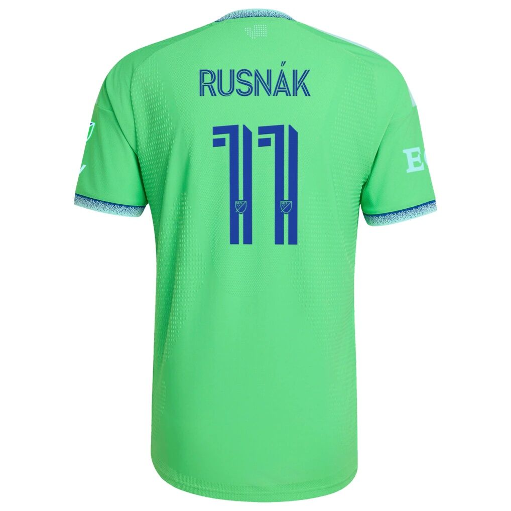 Albert Rusnak Seattle Sounders FC adidas 2026 The Evergreen State Kit On-Field Authentic Patch Jersey - Rave Green