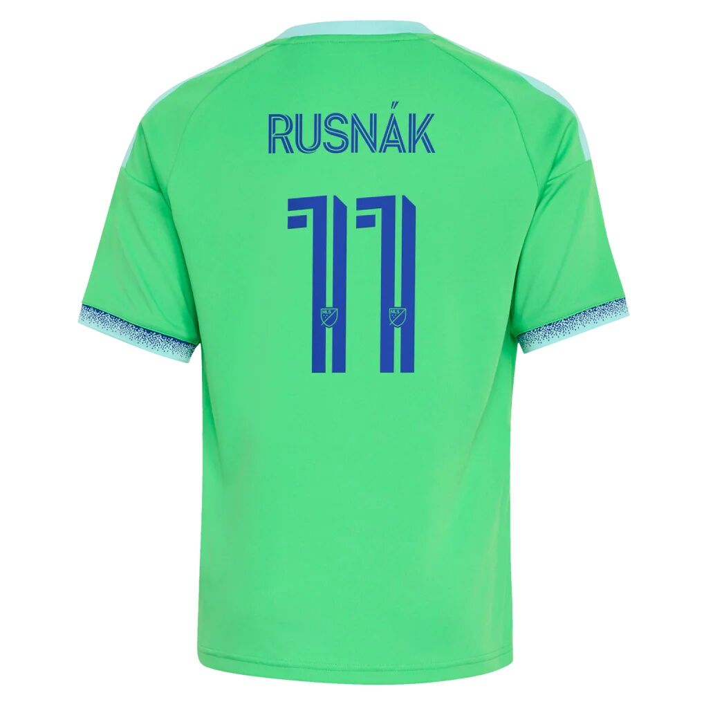 Albert Rusnak Seattle Sounders FC adidas Youth The Evergreen State Kit Replica Jersey - Rave Green
