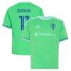 Albert Rusnak Seattle Sounders FC adidas Youth The Evergreen State Kit Replica Jersey - Rave Green - - Front View
