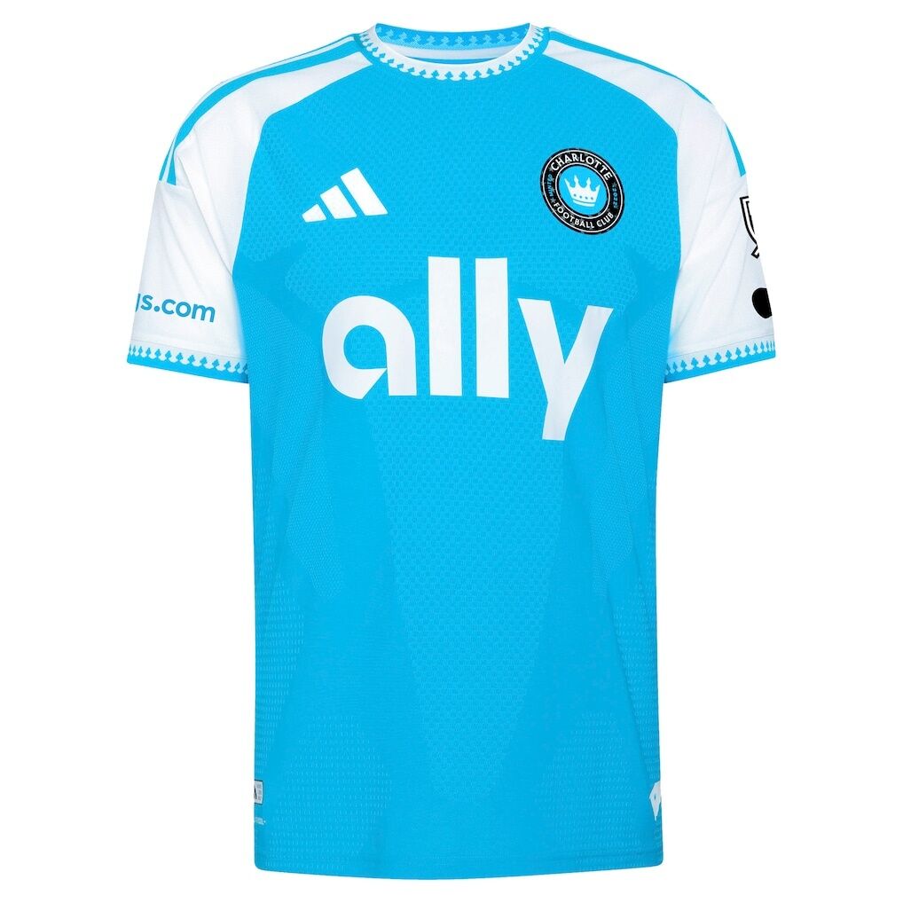 Pep Biel Charlotte FC adidas 2026 Carolina Kit: Crowns Up On-Field Authentic Patch Jersey