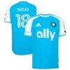 Kerwin Vargas Charlotte FC adidas 2026 Carolina Kit: Crowns Up On-Field Authentic Patch Jersey - Blue - Front View