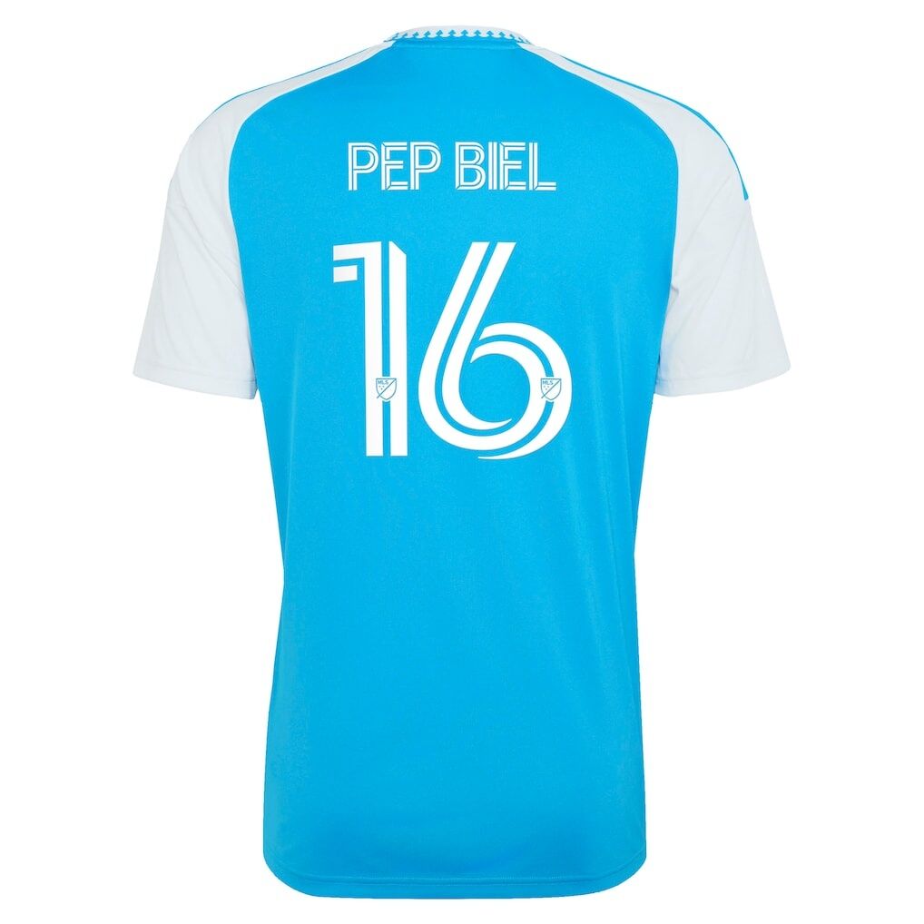 Pep Biel Charlotte FC adidas 2026 Carolina Kit: Crowns Up Replica Jersey