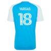 Kerwin Vargas Charlotte FC adidas 2026 Carolina Kit: Crowns Up Replica Jersey - Blue - Detail View