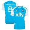 Ashley Westwood Charlotte FC adidas 2026 Carolina Kit: Crowns Up Replica Jersey - Blue - Front View