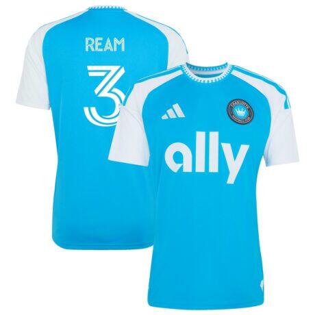 Tim Ream Charlotte FC adidas 2026 Carolina Kit: Crowns Up Replica Jersey - Blue - Front View