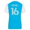 Pep Biel Charlotte FC adidas Women's 2026 Carolina Kit: Crowns Up Replica Jersey - Blue - Detail View