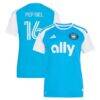 Pep Biel Charlotte FC adidas Women's 2026 Carolina Kit: Crowns Up Replica Jersey - Blue - Front View