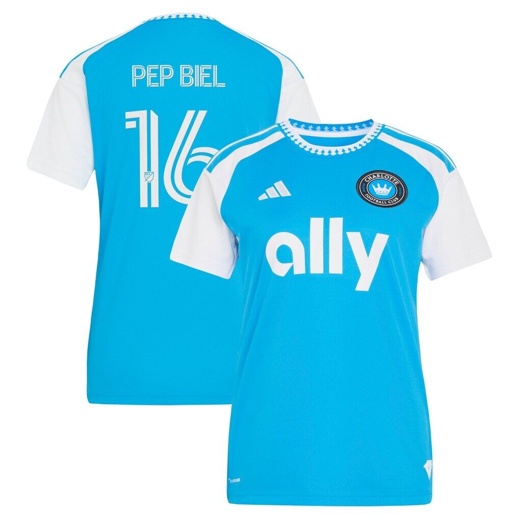 Pep Biel Charlotte FC adidas Women's 2026 Carolina Kit: Crowns Up Replica Jersey