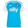 Kerwin Vargas Charlotte FC adidas Women's 2026 Carolina Kit: Crowns Up Replica Jersey - Blue - Side View