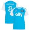 Ashley Westwood Charlotte FC adidas Women's 2026 Carolina Kit: Crowns Up Replica Jersey - Blue - Front View