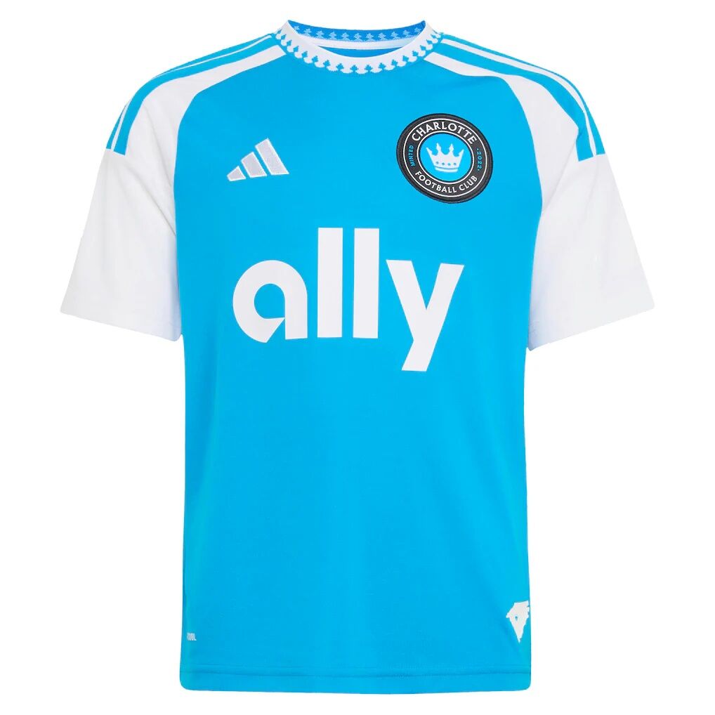 Pep Biel Charlotte FC adidas Youth 2026 Carolina Kit: Crowns Up Replica Jersey