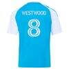 Ashley Westwood Charlotte FC adidas Youth 2026 Carolina Kit: Crowns Up Replica Jersey - Blue - Detail View