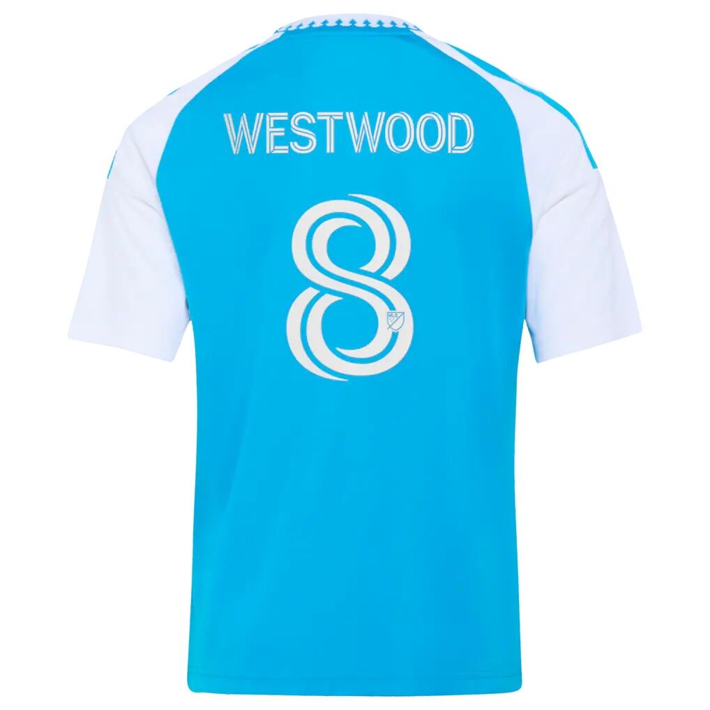Ashley Westwood Charlotte FC adidas Youth 2026 Carolina Kit: Crowns Up Replica Jersey