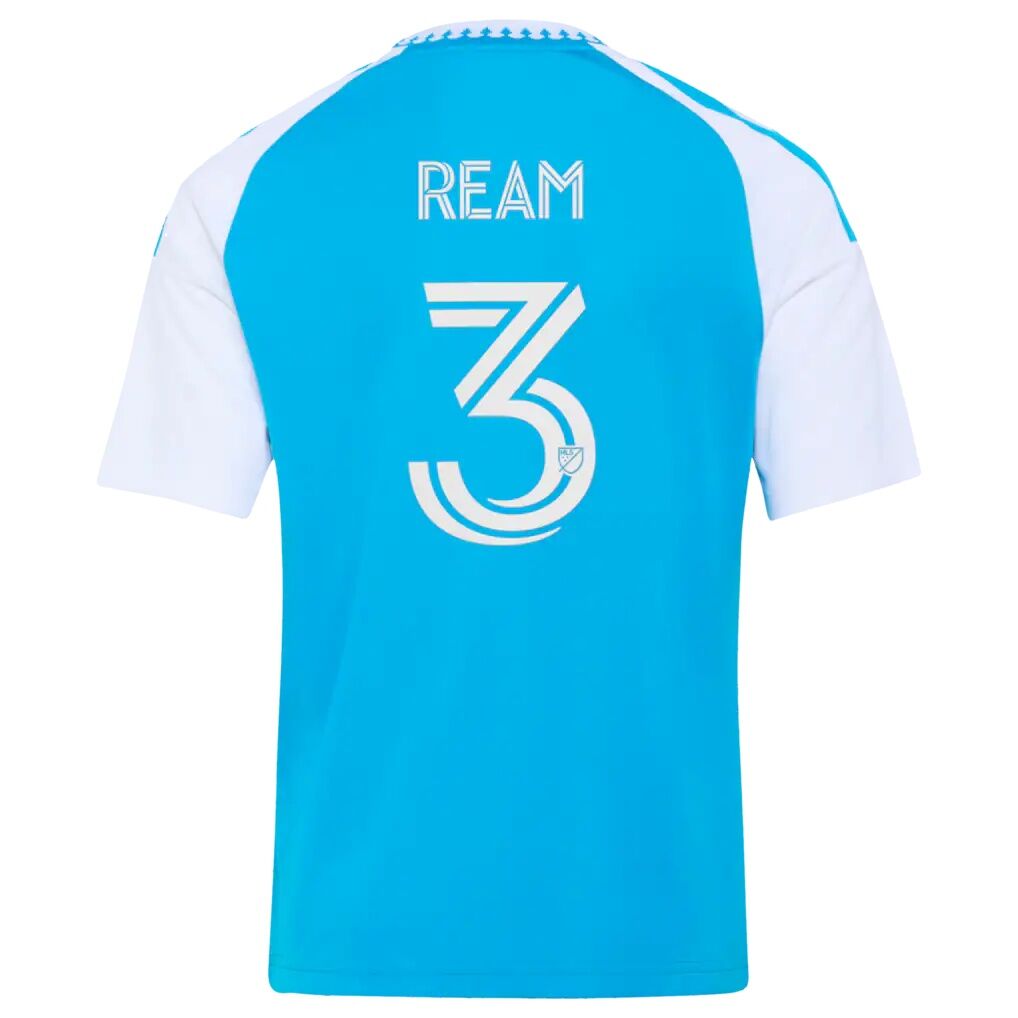 Tim Ream Charlotte FC adidas Youth 2026 Carolina Kit: Crowns Up Replica Jersey