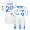 Franco Escobar CF Montreal adidas 2026 The Procure Jersey On-Field Authentic Patch Jersey - White - Front View