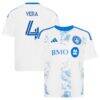 CF Montreal adidas Youth 2026 The Procure Jersey Replica Jersey - White - Front View