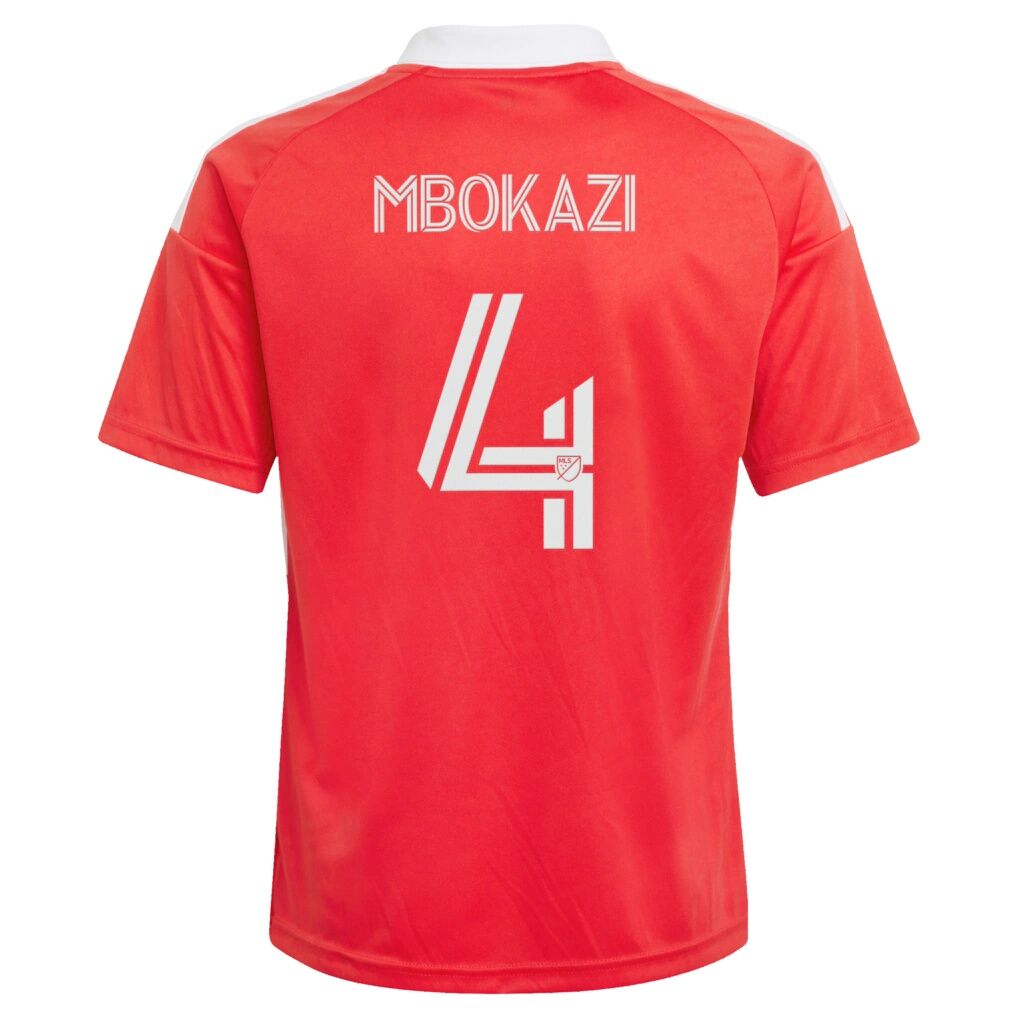 Mbekezeli Mbokazi Chicago Fire adidas Youth 2026 Forever Red Replica Jersey