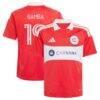 Jonathan Bamba Chicago Fire adidas Youth 2026 Forever Red Replica Jersey - Red - Front View