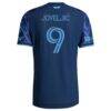 Dejan Joveljic Sporting Kansas City adidas 2026 The 18th & Vine Kit On-Field Authentic Patch Jersey - Blue - Detail View