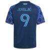 Dejan Joveljic Sporting Kansas City adidas Youth 2026 The 18th & Vine Kit Replica Jersey - Blue - Detail View