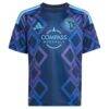 Dejan Joveljic Sporting Kansas City adidas Youth 2026 The 18th & Vine Kit Replica Jersey - Blue - Side View