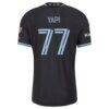 Darren Yapi Colorado Rapids adidas 2026 Colorful Colorado On-Field Authentic Patch Jersey - Black - Detail View